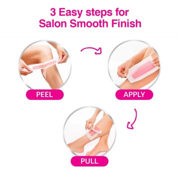 Veet Ready to Use Wax Strips Full Body Waxing Kit - Dry Skin