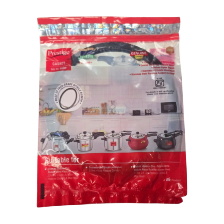 Prestige Aluminum Pressure Cooker Rubber Gasket, 3.5, No Return 3.5 L