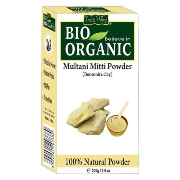 Indus Valley Bio Organic Multani Mitti Powder (Bentonite Clay Powder)