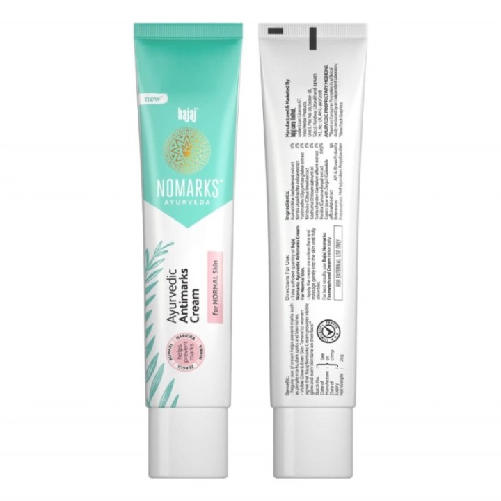 Bajaj Nomarks Ayurvedic Anti Marks Cream for Normal Skin 25g
