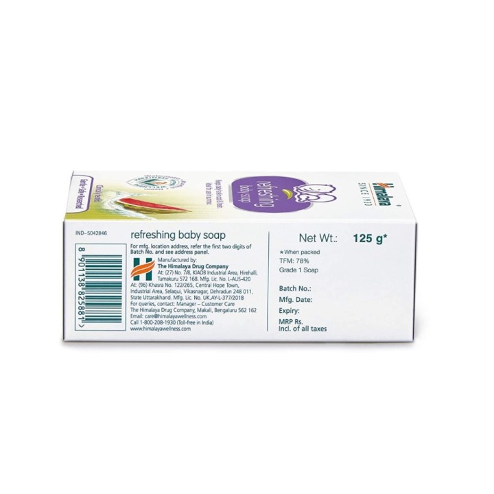 Himalaya Refreshing Baby Soap, Keeps Baby's Skin Cool & Fresh 125g