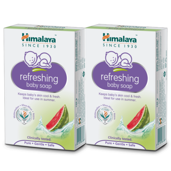 Himalaya Refreshing Baby Soap, Keeps Baby's Skin Cool & Fresh 125g