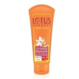 Lotus Herbals Safe Sun UV Screen Matte Gel, Ultra Soothing Matte Look