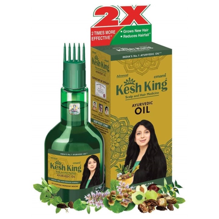 Kesh King Scalp and Hair Medicine Ayurvedic Oil, Grows New Hair