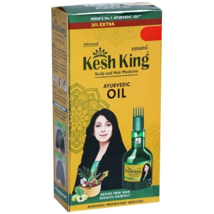 Kesh King Scalp and Hair Medicine Ayurvedic Oil, Grows New Hair