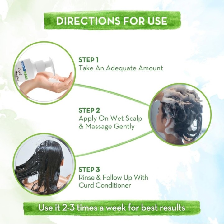 Mamaearth Curd Smoothening Shampoo With Curd & Keratin (250ml)