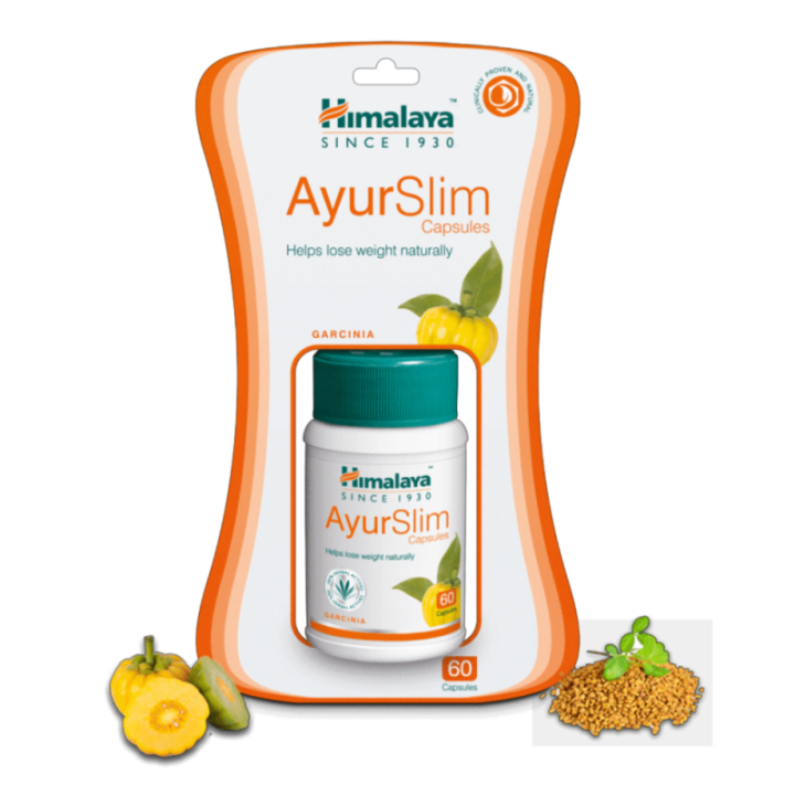 Himalaya Ayurslim Capsules, Helps Lose Weight Naturally, 60 Capsules