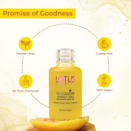 Lotus Herbals Whiteglow Vitamin C And Gold Radiance Face Oil (15ml)