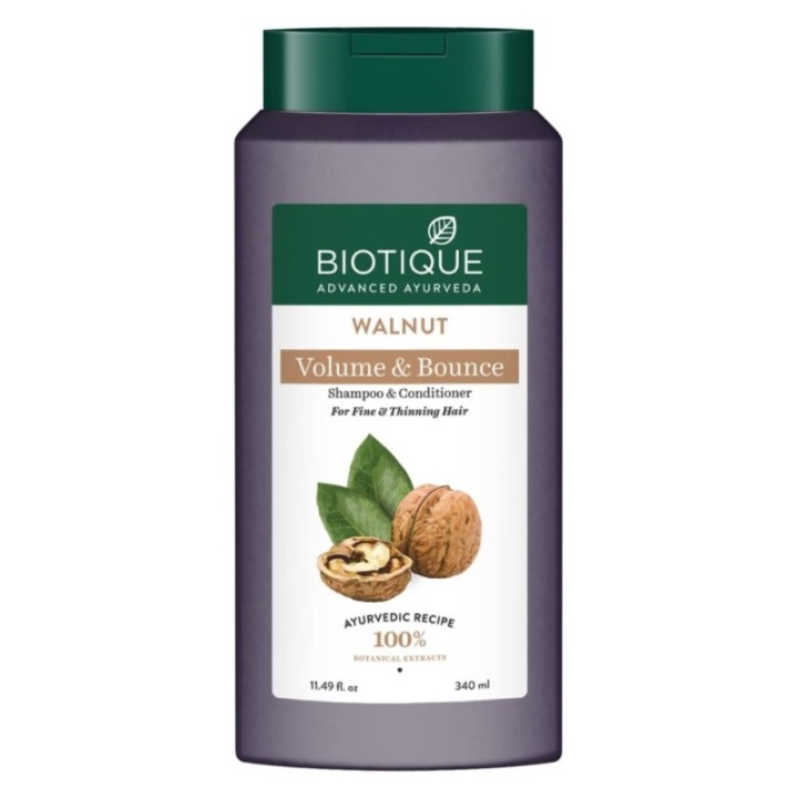Biotique Bio Walnut Bark Volumizing Shampoo & Conditioner for Fine