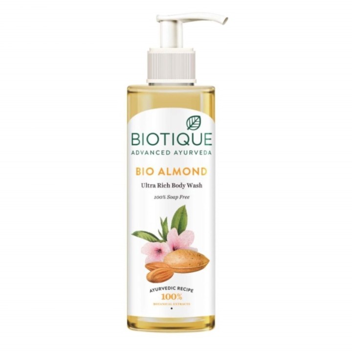 Biotique Bio Almond Ultra Rich Body Wash - 100% Soap Free 200ml