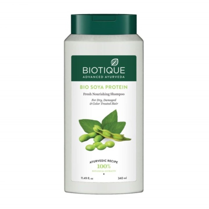 Biotique Bio Soya Protein Fresh Nourishing Shampoo, for Dry, Damaged