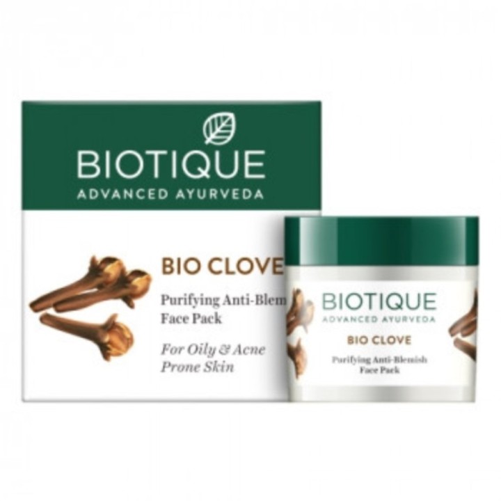 Biotique Bio Clove Purifying Anti Blemish Face Pack, for Oily & Acne