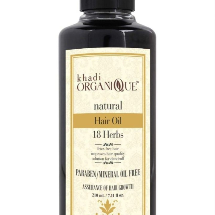 Khadi Organique Natural 18 Herbs Frizz-Free Hair Oil (210ml)