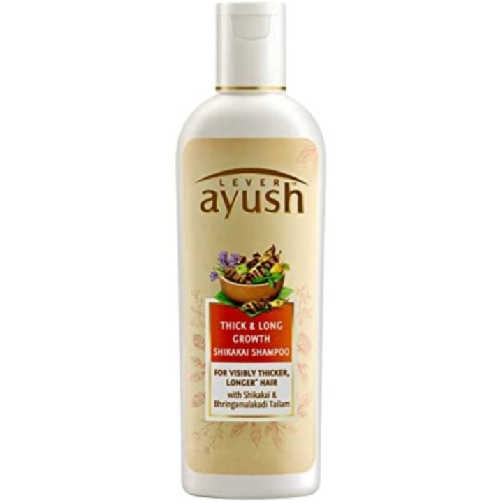 Lever Ayush Thick and Long Growth Shikakai Shampoo for Visibly