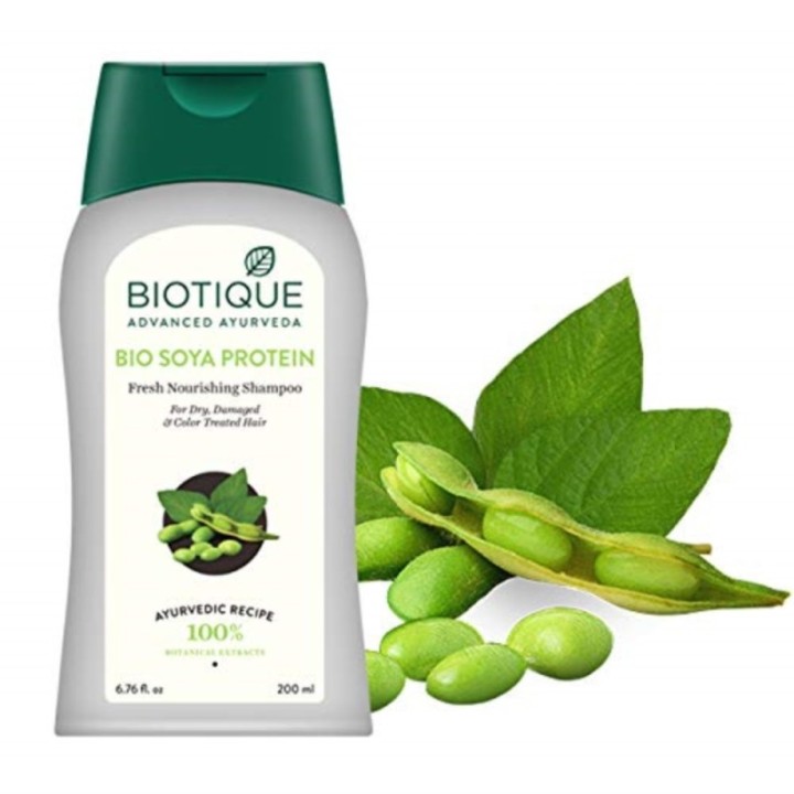 Biotique Bio Soya Protein Fresh Nourishing Shampoo, for Dry, Damaged