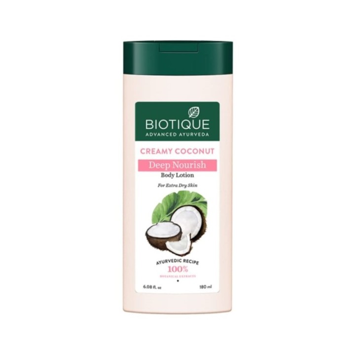 Biotique Creamy Coconut Deep Nourish Body Lotion for Extra Dry Skin