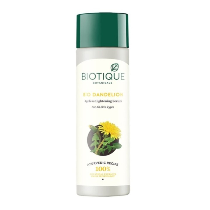 Biotique Bio Dandelion Ageless Lightening Serum, for All Skin Types