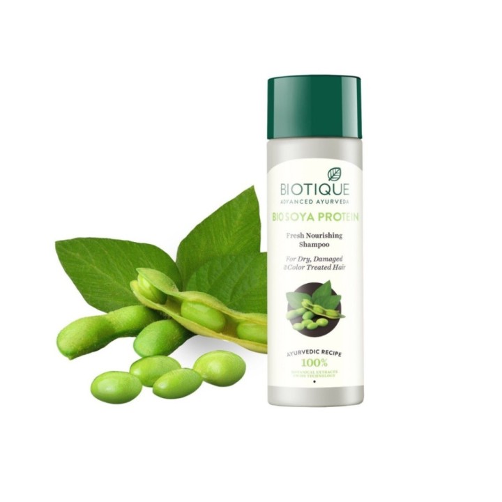 Biotique Bio Soya Protein Fresh Nourishing Shampoo, for Dry, Damaged