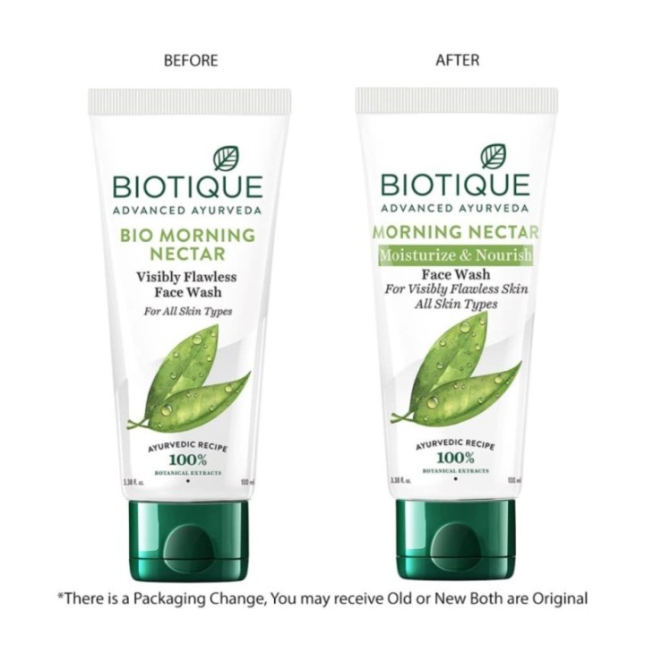 Biotique Morning Nectar Moisturize & Nourish Face Wash Contains Wild