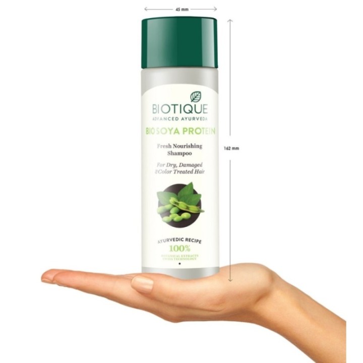 Biotique Bio Soya Protein Fresh Nourishing Shampoo, for Dry, Damaged