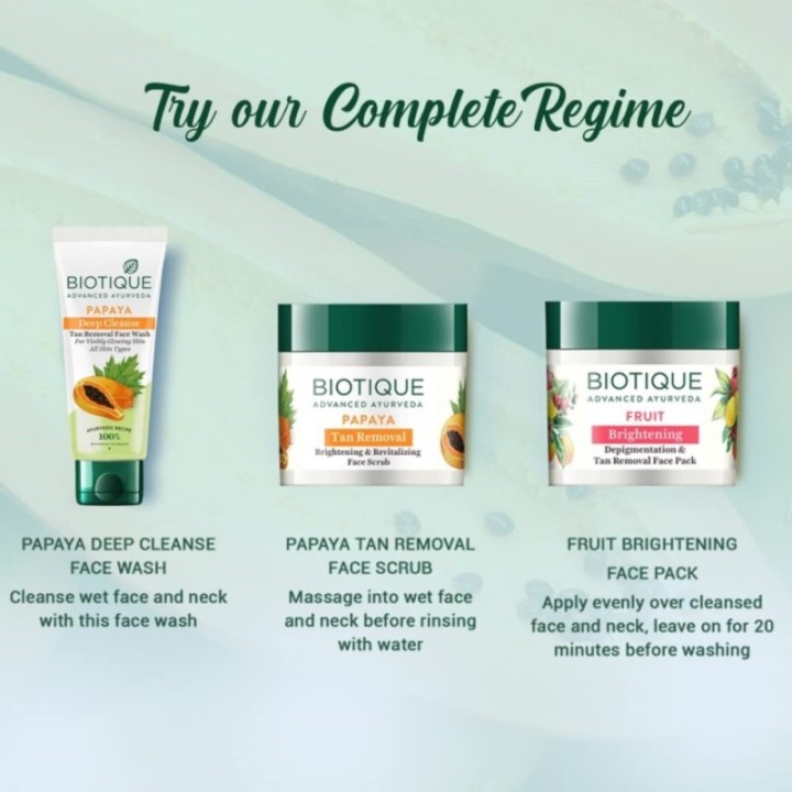 Biotique Papaya Deep Cleanse Face Wash for Visibly Glowing Skin All