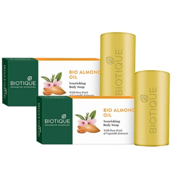 Biotique Bio Almond Oil Nourishing Body Soap, Pack of 2 ( Each)