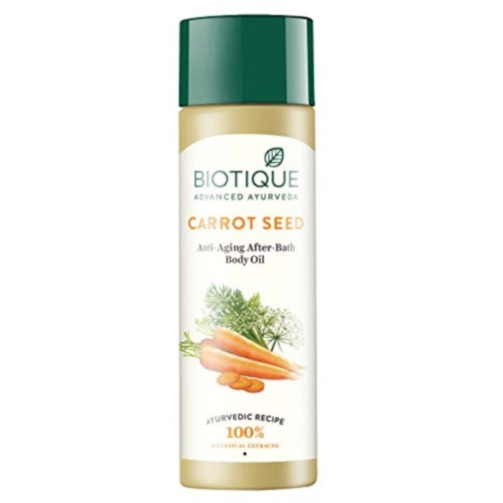 Biotique Bio Carrot Seed Anti Aging After Bath Body Oil 120ml