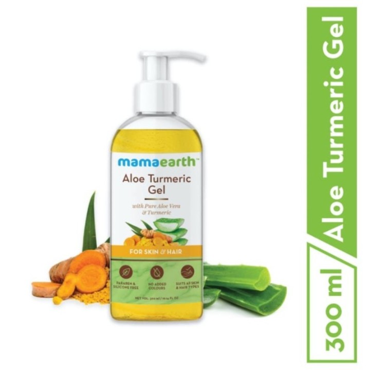 Mamaearth Aloe Turmeric Gel with Pure Aloe Vera & Turmeric, for Skin