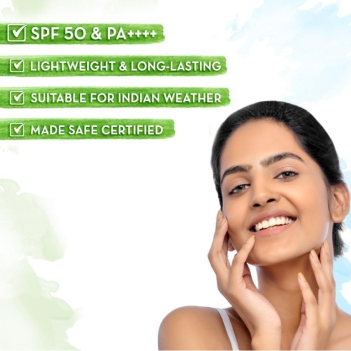 Mamaearth Ultra Light Indian Sunscreen with Carrot Seed & Turmeric