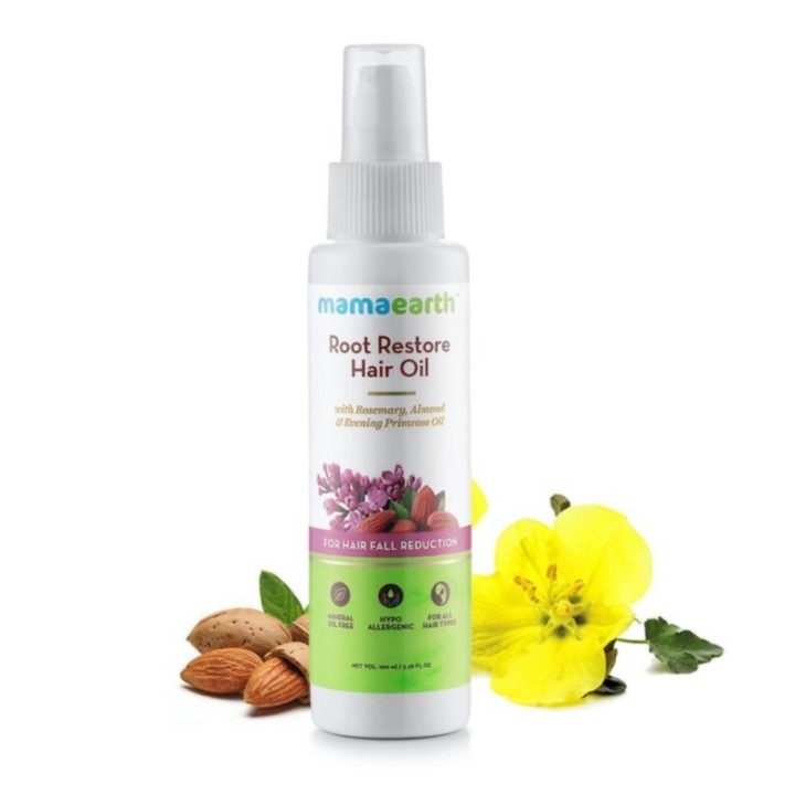 Mamaearth Root Restore Hair Oil with Rosemary, Almond & Evening