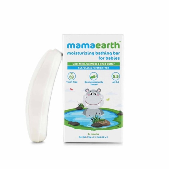 Mamaearth Moisturizing Bathing Bar for Babies, Pack of 2 ( Each)