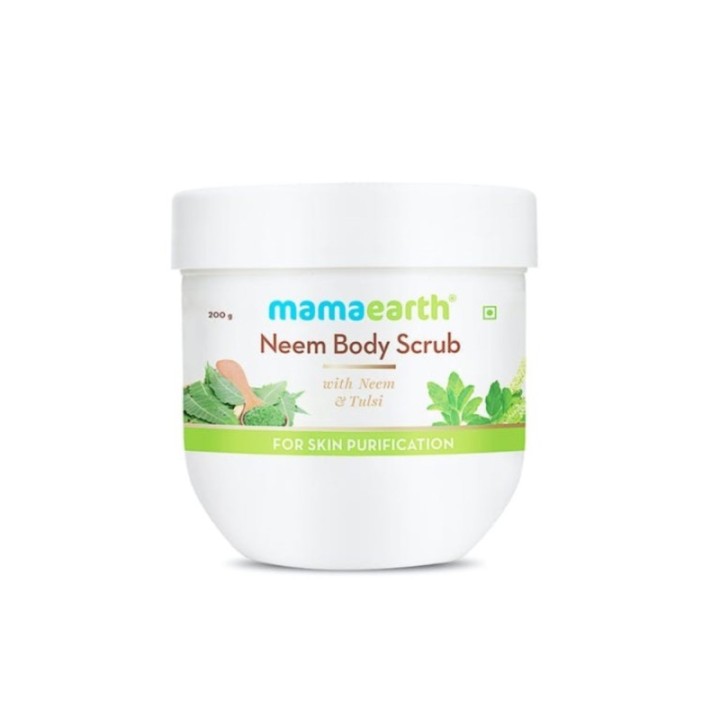 Mamaearth Neem Body Scrub with Neem & Tulsi, for Skin Purification