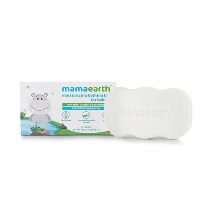 Mamaearth Moisturizing Bathing Bar for Babies, Pack of 2 ( Each)