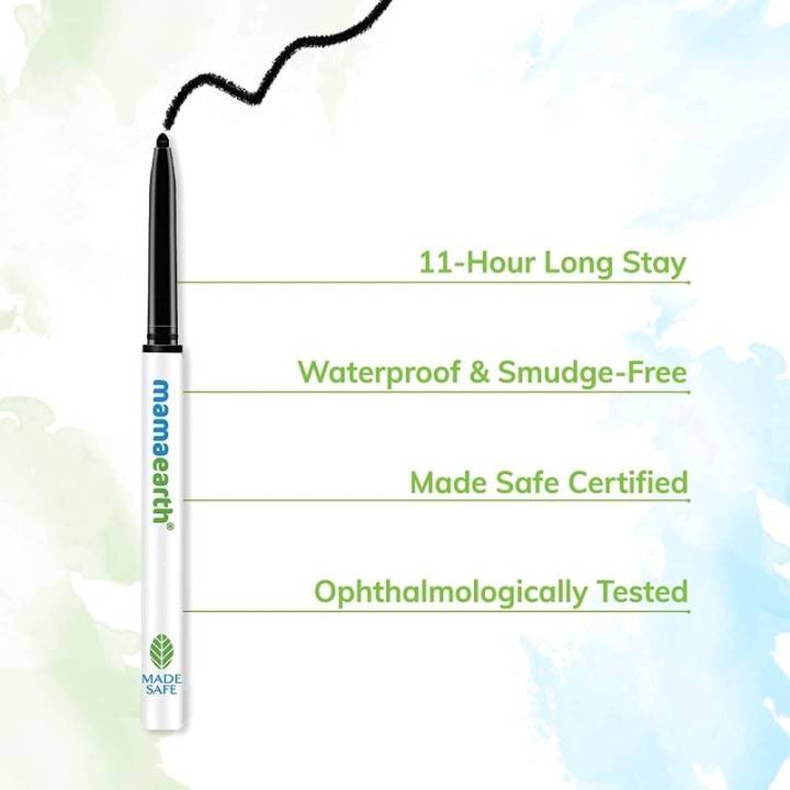 Mamaearth Soothing Waterproof Glossy Finish Liquid Eyeliner - Black (3.5ml)