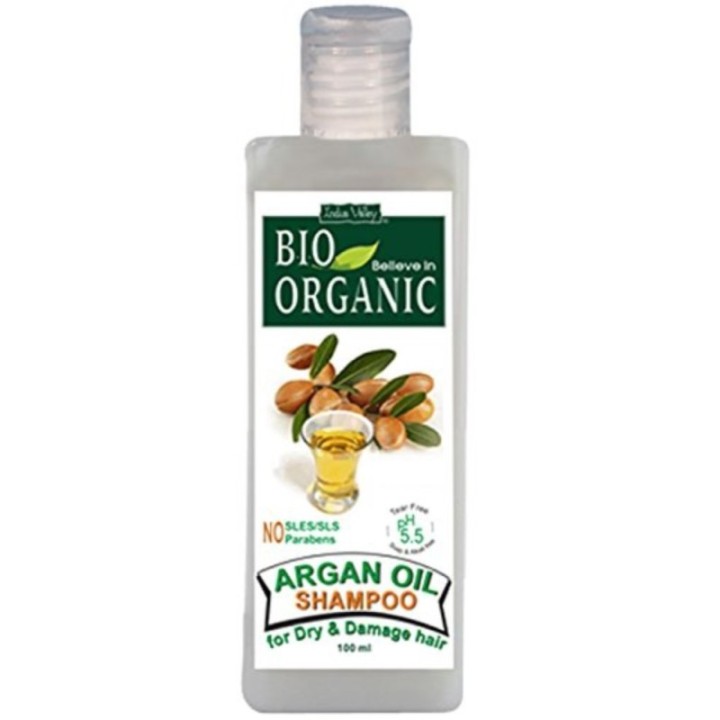 Indus Valley Bio Organic Argan Oil Shampoo, for Dry & Damaged Hair
