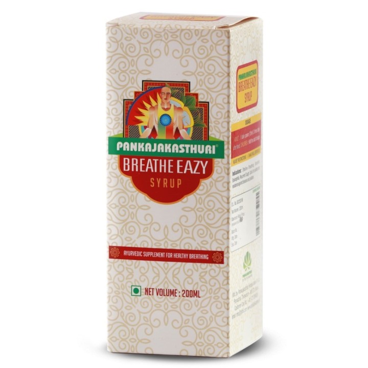Pankajakasthuri Breathe Eazy Syrup, Ayurvedic Supplement for Healthy