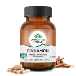 Organic India Cinnamon Capsules 60s