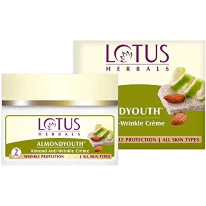 Lotus Herbals Almondyouth Almond Anti Wrinkle Creme, for All Skin