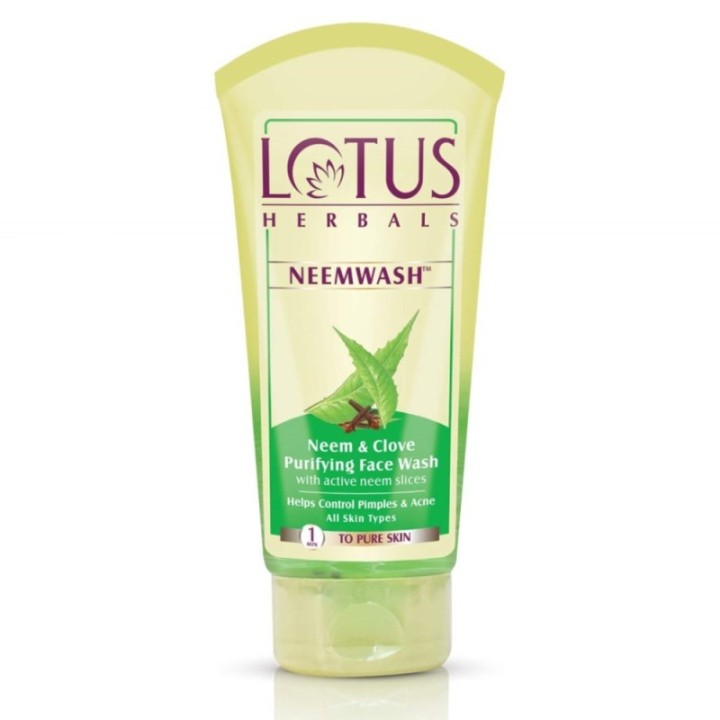 Lotus Herbals Neemwash Neem & Clove Purifying Face Wash, with Active