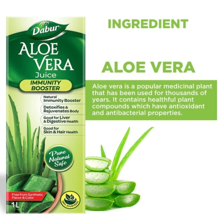 Dabur Aloe Vera Juice - Immunity Booster, Pure, Natural
