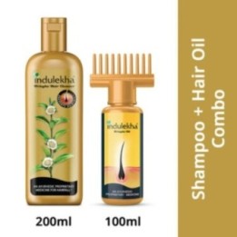 Indulekha Combo Pack of Bringha Oil & Bringha Hair Cleanser