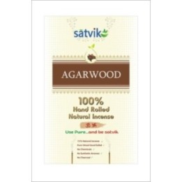 Satvik Agarwood (Oudh) Incense Sticks (Agarbatti for Prayer), Pack