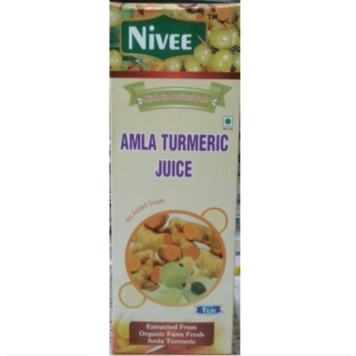 Nivee Amla Turmeric Juice, Rich in Antioxidants, No Added Sugar 1ltr