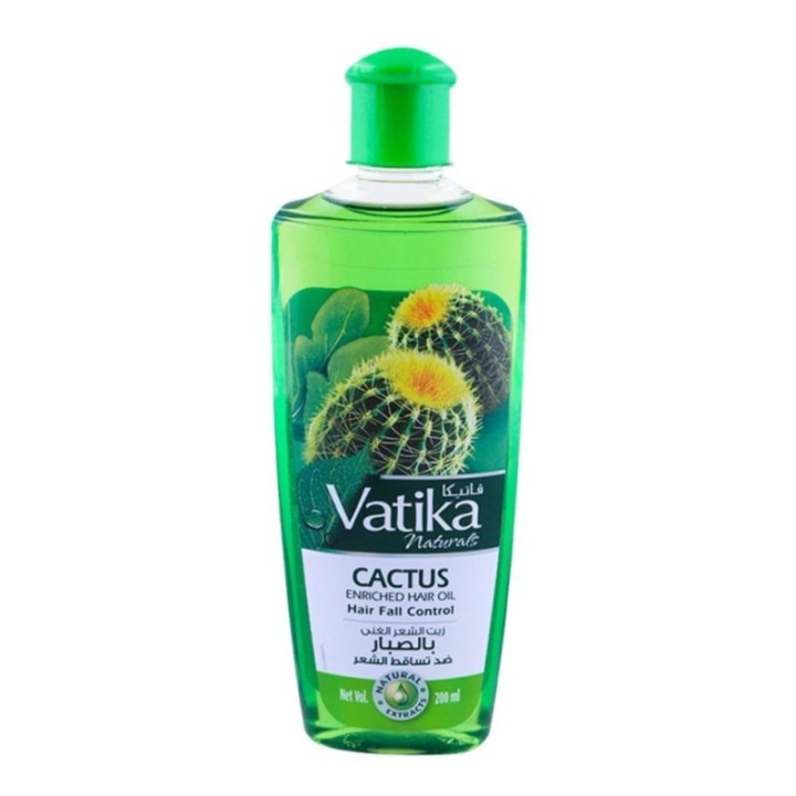 Dabur Vatika Naturals Cactus Enriched Hair Oil, for Hair Fall Control