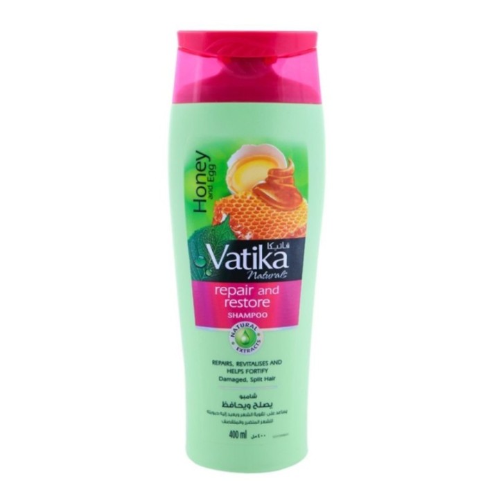 Dabur Vatika Naturals Honey & Egg Repair & Restore Shampoo, Repairs
