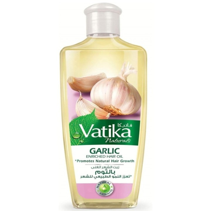 Dabur Vatika Naturals Garlic Enriched Hair Oil, Promotes Natural Hair