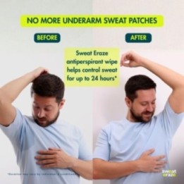 Antiperspirant Wipes For Sweat Control 10s