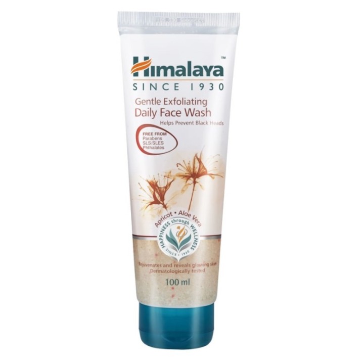Himalaya Gentle Exfoliating Daily Face Wash, Helps Prevent Black Heads