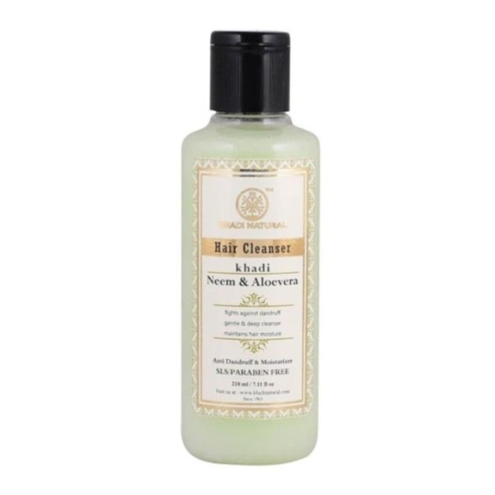 Khadi Organique Neem & Aloe Vera Hair Cleanser 210ml