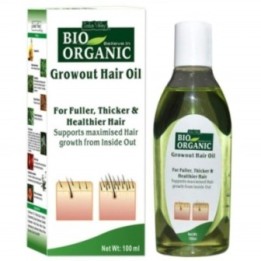 Indus Valley Bio Organic Growout Hair Oil, for Fuller, Thicker